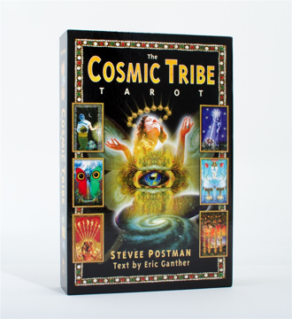 Bild på Cosmic Tribe Tarot (Book With 90 B&W Illustrations; 80 Card,