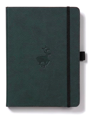 Bild på Dingbats* Wildlife A5+ Green Deer Notebook - Plain
