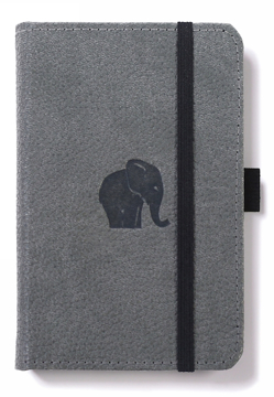Bild på Dingbats* Wildlife A6 Pocket Grey Elephant Notebook - Graph