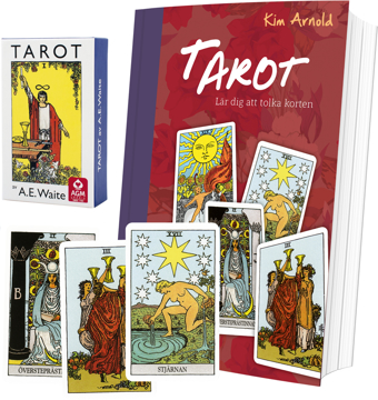 Bild på Tarotpaket: Tarot bok + Waite svensk tarot (pocketstorlek)