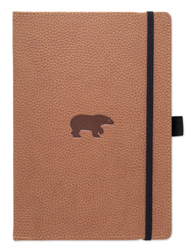 Bild på Dingbats* Wildlife A4+ Brown Bear Notebook - Dotted