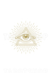 Bild på Symbols White Allseeing Eye