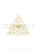 Bild på Symbols White Allseeing Eye with Sacred Geometry