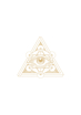 Bild på Symbols White Allseeing Eye with Sacred Geometry