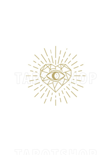 Bild på Allseeing Eye in heart (50x70 cm) White