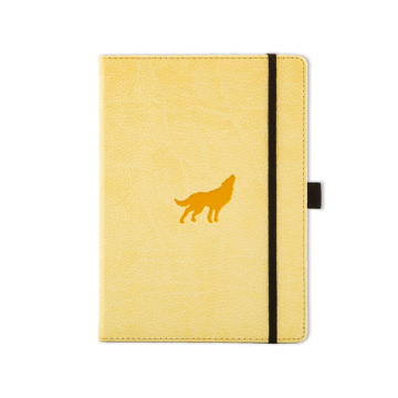 Bild på Dingbats* Wildlife A5+ Cream Wolf Notebook – Lined