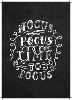 Bild på Hocus Pocus Time To Focus (21x30)