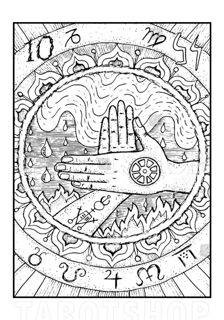 Bild på Engraved Wheel of Fortune (70x100 cm)