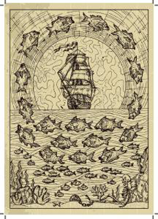 Bild på Lenormand Engraved Fish (21x30)