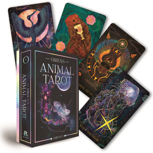 Bild på Orien's Animal Tarot: 78 card deck and 144 page book