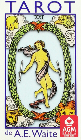 Bild på A.E. Waite Tarot Standard Blue Edition PT
