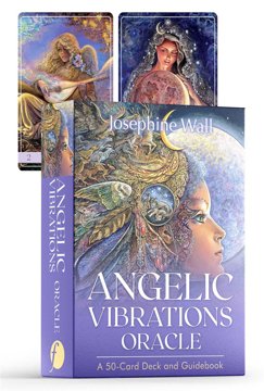 Bild på Angelic Vibrations Oracle: A 50-Card Deck and Guidebook