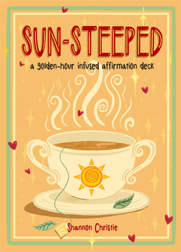 Bild på Sun-Steeped: A Golden-Hour Infused Affirmation Deck (52 Full-Color Cards and 64-Page Guidebook)