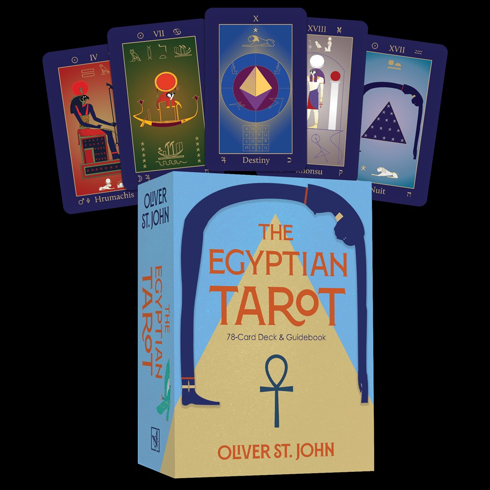 Bild på The Egyptian Tarot: (78 Full-Color Cards and 154-Page Guidebook)