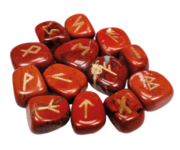 Bild på Kristallrunor: röd jaspis