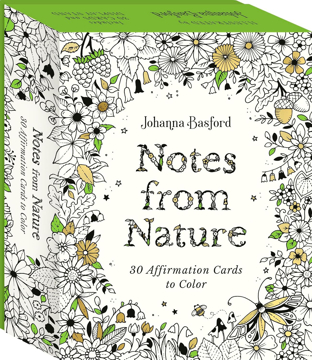 Bild på Johanna Basford's Notes from Nature: 30 Affirmations Cards to Colour