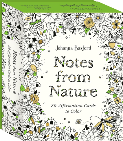 Bild på Johanna Basford's Notes from Nature: 30 Affirmations Cards to Colour